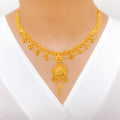 Elegant Hanging Bead 22k Gold Set