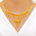 Bright Draped 22k Gold Set