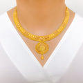 Bead Lined 22k Gold Set