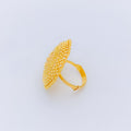 Trendy Floral Statement 22k Gold Ring