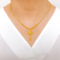 Classic Hanging Necklace 22k Gold Set