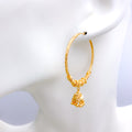 Bright Traditional 22k Gold Earrings