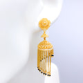 Unique Chandelier Hanging 22k Gold Earrings