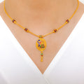 Traditional Peacock 22k Gold Necklace Set