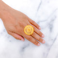 Decorative Dome 22k Gold Ring