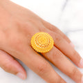 Traditional Accented Dome 22k Gold Ring