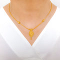 Dainty Reflective 22k Gold Set