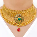 Antique Kundan Choker 22k Gold Set