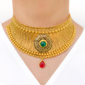 Antique Kundan Choker 22k Gold Set