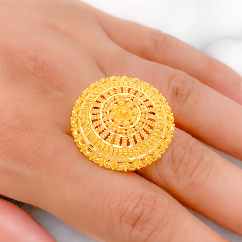 Classic Gold Statement 22k Gold Ring