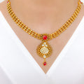 Unique Red Kundan 22k Gold Set