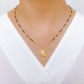 CZ Tear Drop 22k Gold Mangalsutra