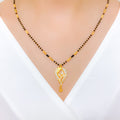 Modern Floral 22k Gold Mangalsutra