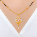 Elegant Flower 22k Gold Mangalsutra