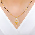 Elegant Flower 22k Gold Mangalsutra