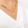 Elegant Flower 22k Gold Mangalsutra