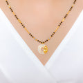 Contemporary High Finish 22k Gold Mangalsutra