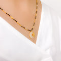 Contemporary High Finish 22k Gold Mangalsutra