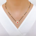 CZ Heart 22k Gold Mangalsutra