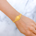 Contemporary Sleek 22k Gold Bracelet