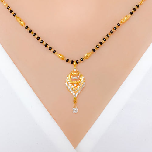 Trendy Two-Tone 22k Gold Mangalsutra