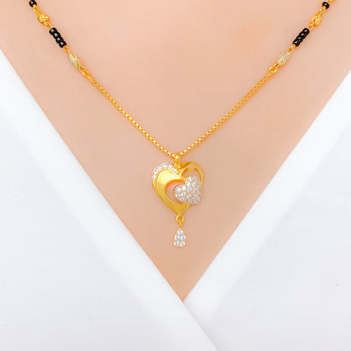 Golden Heart 22k Gold Mangalsutra