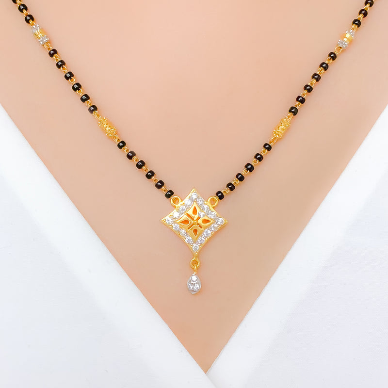 Diamond Shaped 22k Gold Mangalsutra