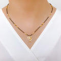 Curved Heart 22k Gold Mangalsutra