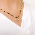 Curved Heart 22k Gold Mangalsutra