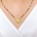 Glossy Heart 22k Gold Mangalsutra