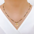 Ornate Floral 22k Gold Mangalsutra