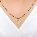 Ornate Floral 22k Gold Mangalsutra