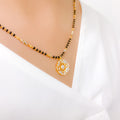 Ornate Floral 22k Gold Mangalsutra