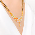Exquisite Two-Chain Mangalsutra 22k Gold Necklace Set