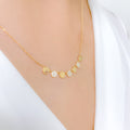 Sophisticated Diamond 18k Gold Necklace