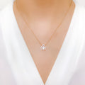 Posh Two-Tone 18k Gold Diamond Necklace