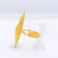 Exclusive Floral Leaf Ring