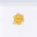 Open Floral Dome 22k Gold Ring