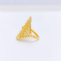 Dressy Jali Adorned 22k Gold Ring