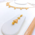 Vibrant Triangle Accented Necklace Set