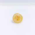 Spiral Flower 22k Gold Ring