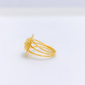 Spiral Flower 22k Gold Ring