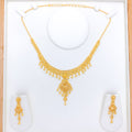 Exclusive Beaded Drop 22k Gold Necklace Set