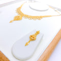 Luscious Hanging 22k Gold Necklace Set