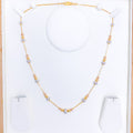 Dotted Graduated 22k Gold Bead Chain - 20"