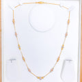 Posh Polka Dotted 22k Gold Chain - 22"