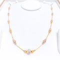 Posh Polka Dotted 22k Gold Chain - 22"