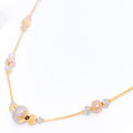 Posh Polka Dotted 22k Gold Chain - 22"