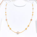 Modern Three-Tone 22k Gold Chain - 22"