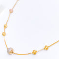 Modern Three-Tone 22k Gold Chain - 22"